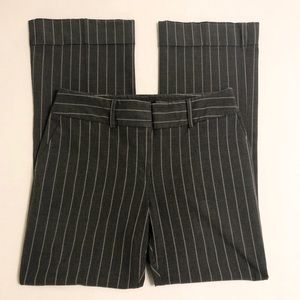 INC Smokey Grey Pinstripe Flare Slacks - 10